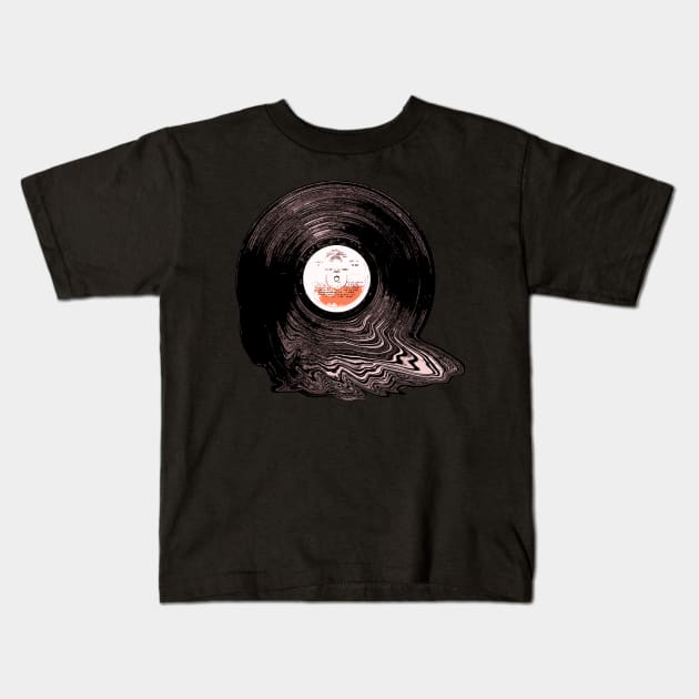 vinyl Kids T-Shirt by rickylabellevie